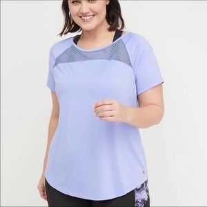 Mesh Inset Wicking Activewear Top